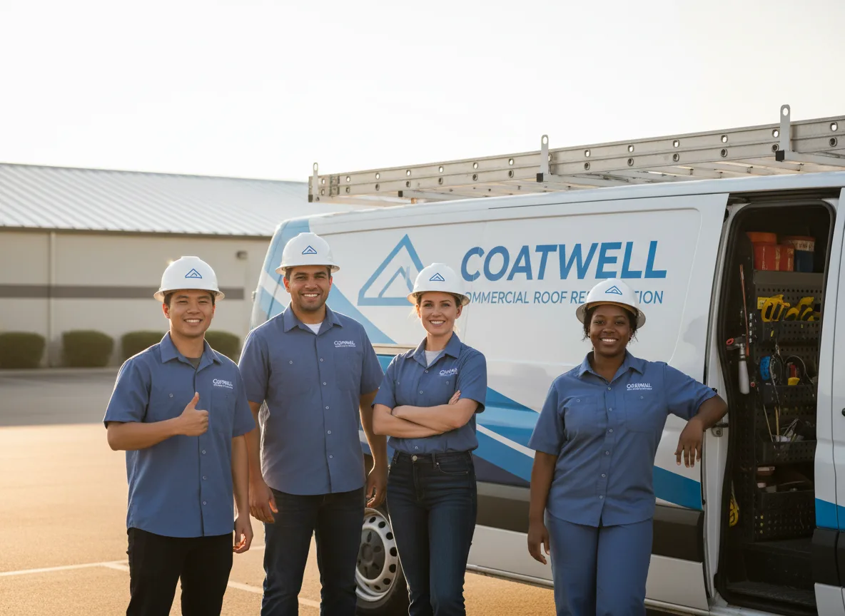 Commercial roof coating company in Faxon, OK